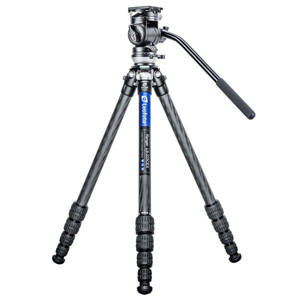 Leofoto Carbon-Dreibeinstativ LS-225CEX Ranger mit Nivelliereinrichtung + Videoneiger  BV-1R