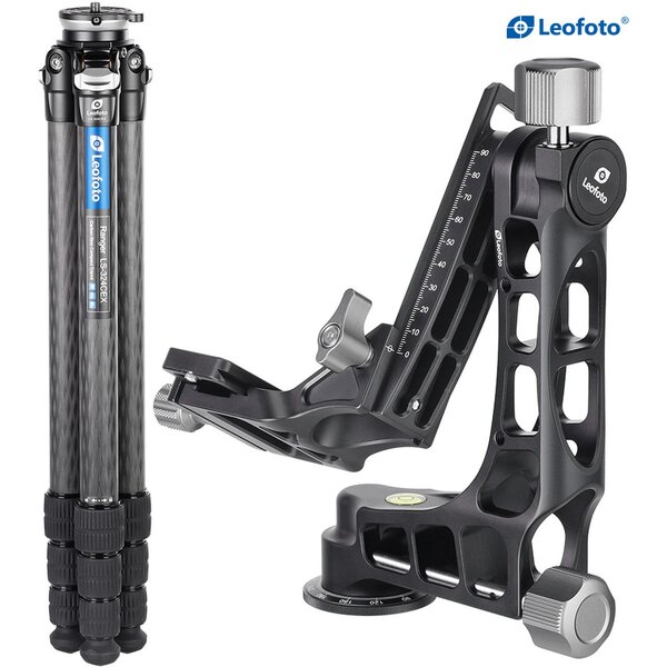 Leofoto Carbon-Dreibeinstativ LS-324CEX Ranger mit Nivellierbasis + PG-1 Gimbal 