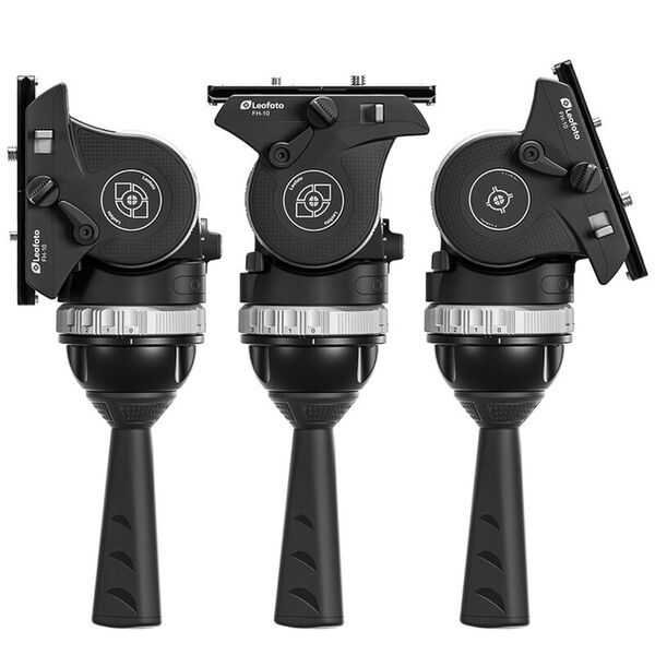 Leofoto Carbon-Dreibeinstativ LVF-163C + FH-10 Videostativset 