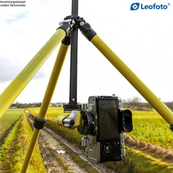 Leofoto  Carbon-Dreibeinstativ LY-224C Mr.Y + Ballhead LH-25 R Y Blue 