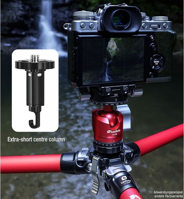 Leofoto  Carbon-Dreibeinstativ LY-224C Mr.Y + Ballhead LH-25 R Y Blue 