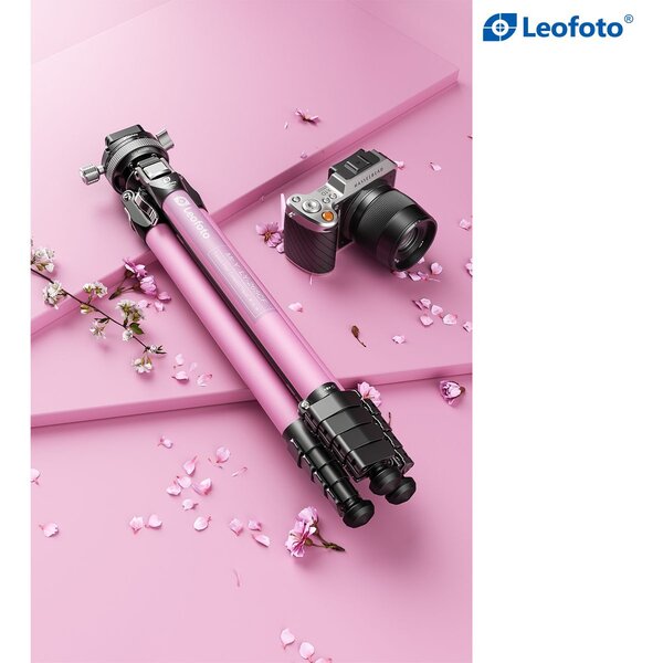 Leofoto Carbon-Dreibeinstativ LY-265CF Mr. Y  pink