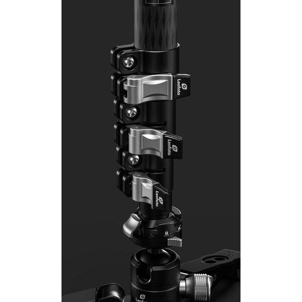 Leofoto Carbon-Einbeinstativ MF-324CL + Schwenk-Neigefuß VD-04 + Videoneiger BV-10 