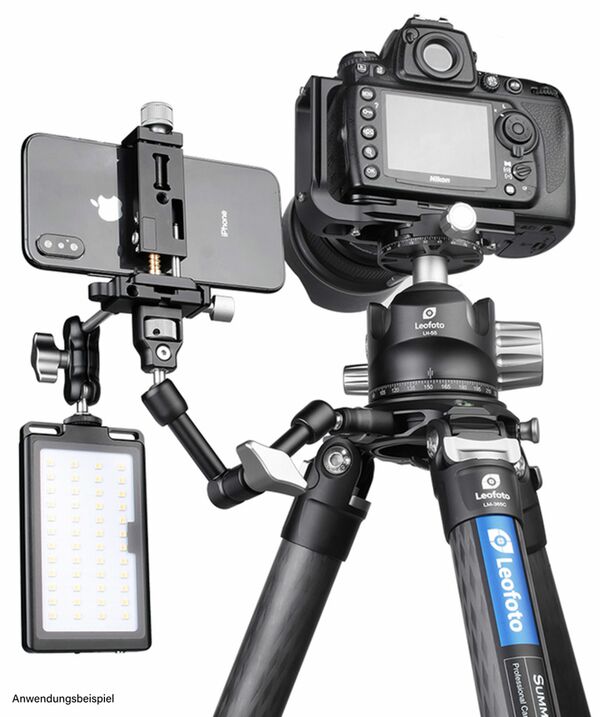 Leofoto DC-24 Klemme mit Wasserwaage 