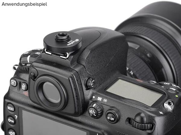 Leofoto FA-02 Cold shoe 1/4 mounting hole 