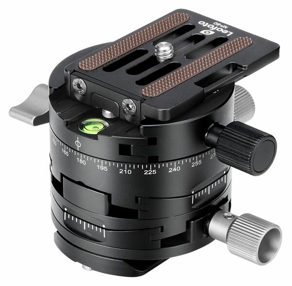 Leofoto G2 Getriebe-Panoramaplatte mit NP-60 Stativplatte 