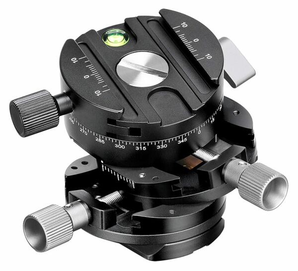 Leofoto G2 Getriebe-Panoramaplatte mit NP-60 Stativplatte 