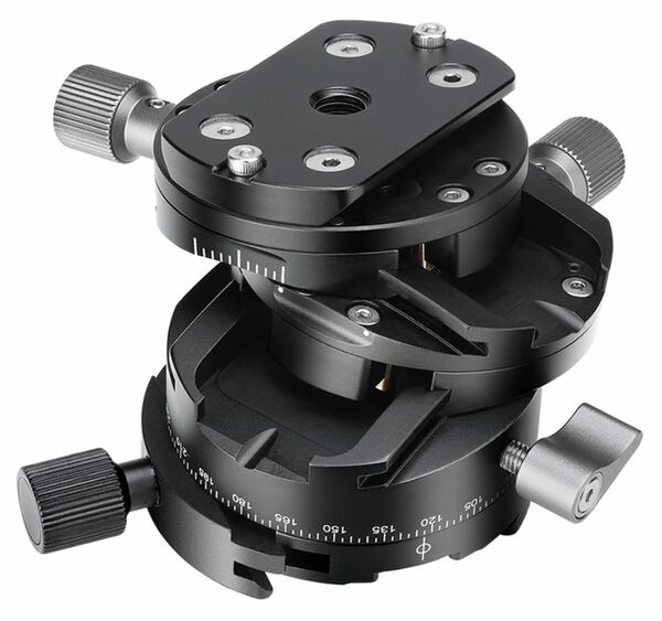 Leofoto G2 Getriebe-Panoramaplatte mit NP-60 Stativplatte 