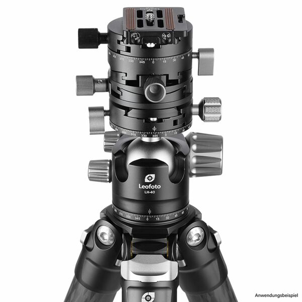 Leofoto G2 Getriebe-Panoramaplatte mit NP-60 Stativplatte 