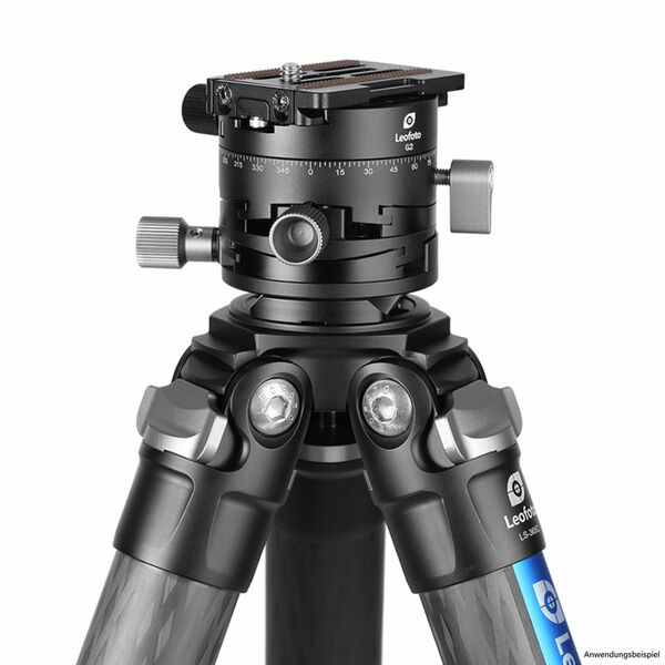 Leofoto G2 Getriebe-Panoramaplatte mit NP-60 Stativplatte 