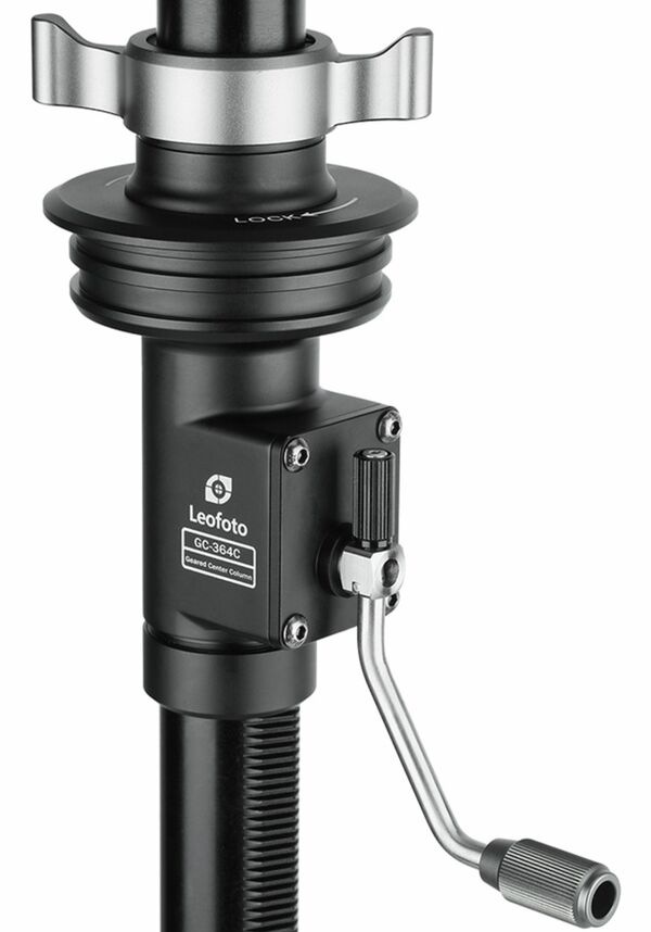 Leofoto GC-364C Kurbel-Mittelsäule für 75 mm abnehmbare Stativplatten 