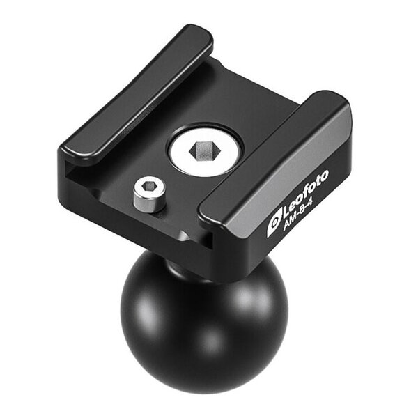 Leofoto Gelenkarm AM-8-4 Gelenk mit Blitzfußaufnahme 