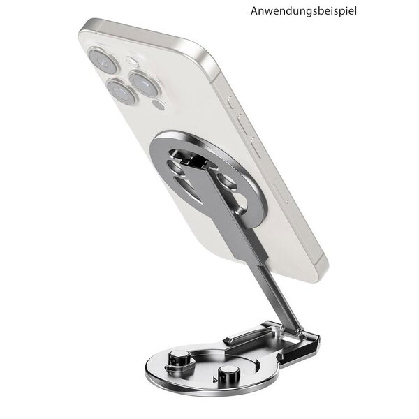 Leofoto Halterung PM-05 Magnetischer Smartphonehalter Misty Gray  Misty Gray