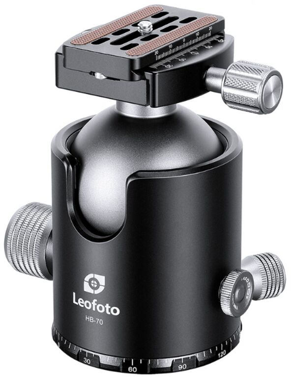 Leofoto Kugelkopf HB-70 + Auslöseplatte QP-70N 