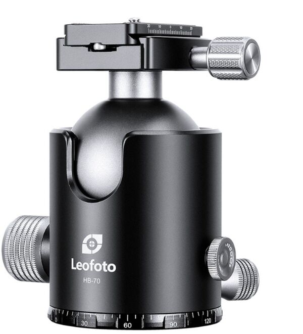 Leofoto Kugelkopf HB-70 + Auslöseplatte QP-70N 