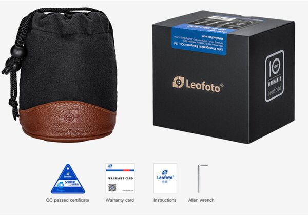 Leofoto Kugelkopf HB-70 + Auslöseplatte QP-70N 