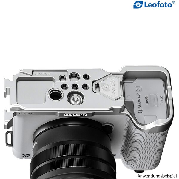 Leofoto L-Halterung LPS-ZV-E1 für Sony Alpha ZV-E1 silber 