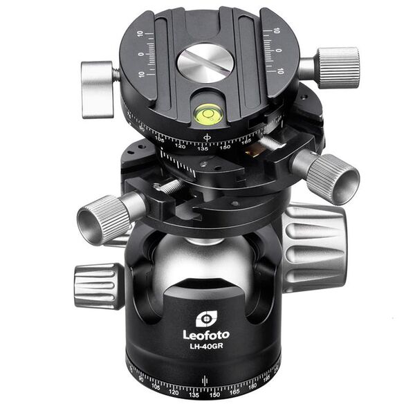 Leofoto LH-40 GR 3-in-1 Panorama-Getriebekugelkopf  schwarz