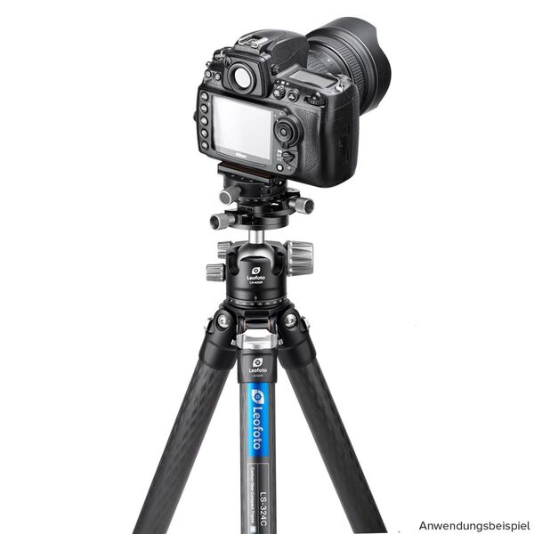 Leofoto LH-40 GR 3-in-1 Panorama-Getriebekugelkopf  schwarz