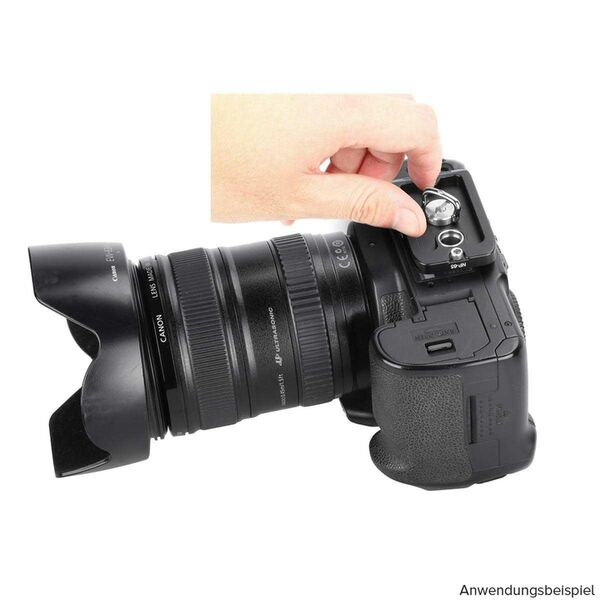 Leofoto NP-65 Arca-Swiss-Schnellwechselplatte mit QD-Buchse 