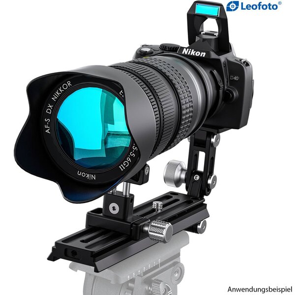 Leofoto Objektivfuß Teleobjektiv-Stütze VR-220 KIT für Manfrotto-/Sachtler-Videoneiger 