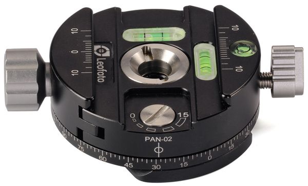 Leofoto PAN-02 Panning clamp + QP70 plate + Bag 