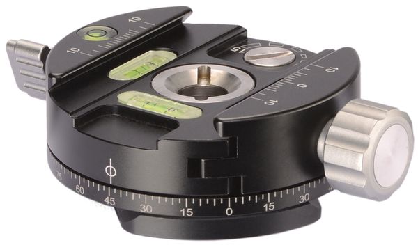 Leofoto PAN-02 Panning clamp + QP70 plate + Bag 