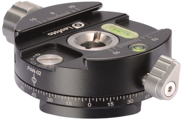 Leofoto PAN-02 Panning clamp + QP70 plate + Bag 