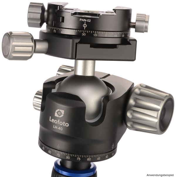Leofoto PAN-02 Panning clamp + QP70 plate + Bag 