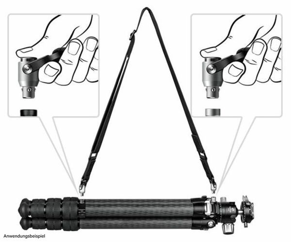 Leofoto QDM-1 1/4 Zoll-Schraubbefestigung für QR-Band 