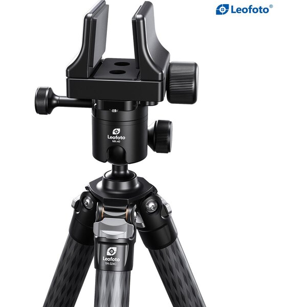 Leofoto SA-324C Carbon-Dreibeinstativ + Kugelkopf MK-40 + Waffenklemmhalterung GS-3 