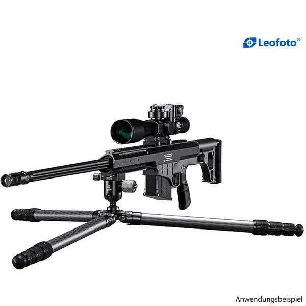 Leofoto SA-324C Carbon-Dreibeinstativ mit Gewehraufnahme MG-40 