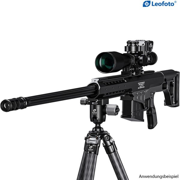 Leofoto SA-324C Carbon-Dreibeinstativ mit Gewehraufnahme MG-40 