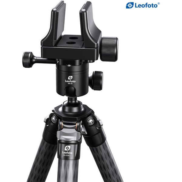 Leofoto SA-324CL Carbon-Dreibeinstativ + Kugelkopf MK-40 + Gewehrklemme GS-3 