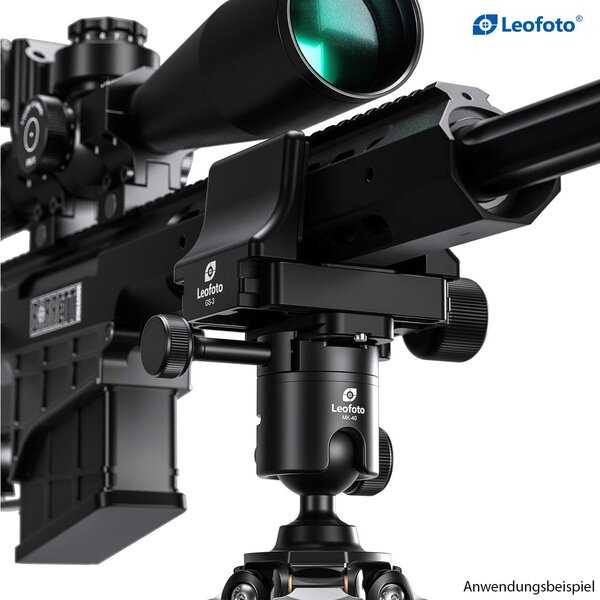 Leofoto SA-324CL Carbon-Dreibeinstativ + Kugelkopf MK-40 + Gewehrklemme GS-3 