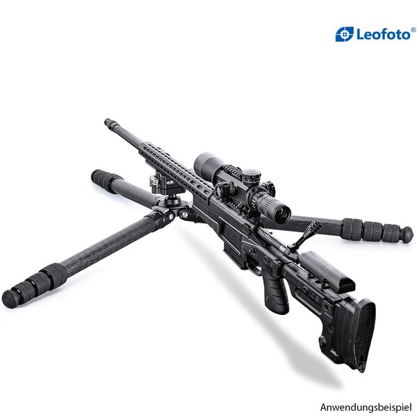 Leofoto SA-324CL Carbon-Dreibeinstativ mit Gewehraufnahme MA-30 