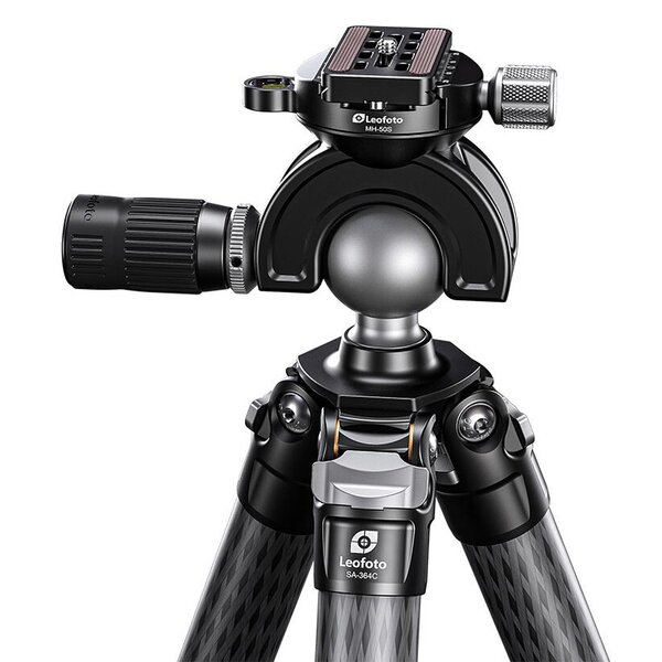 Leofoto SA-364C Carbon-Dreibeinstativ + Kugelkopf MH-50S 