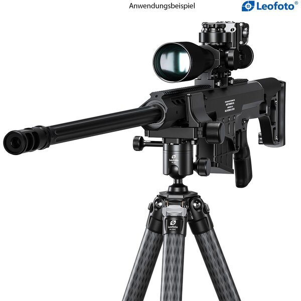 Leofoto SA-364C Carbon-Dreibeinstativ + Kugelkopf MK-40 + Gewehrklemme GS-3 