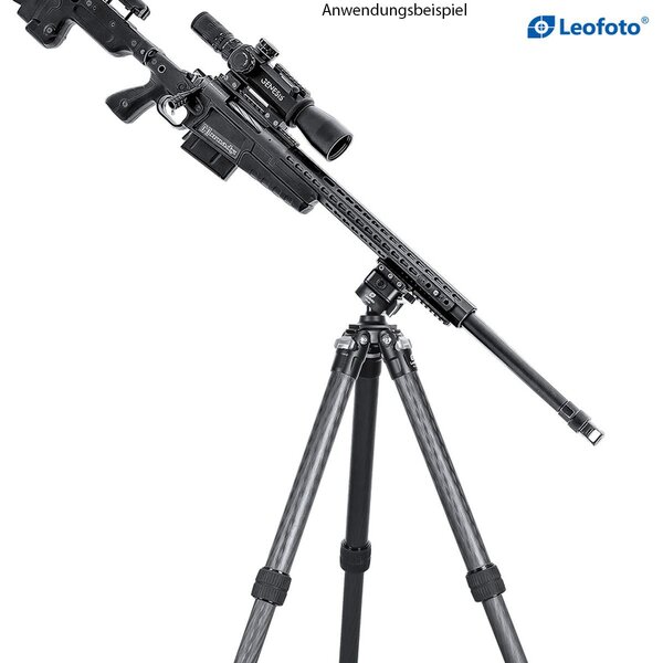 Leofoto SA-404C Carbon-Dreibeinstativ und Gewehraufnahme MA-30L 
