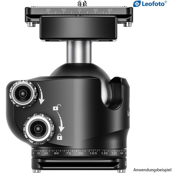 Leofoto Schnellwechselplatte P-LH47 Basisplatte für Stativköpfe 