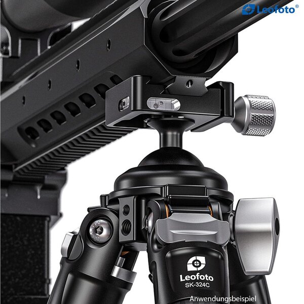 Leofoto SK-324C Carbon-Dreibeinstativ mit Gewehraufnahme 
