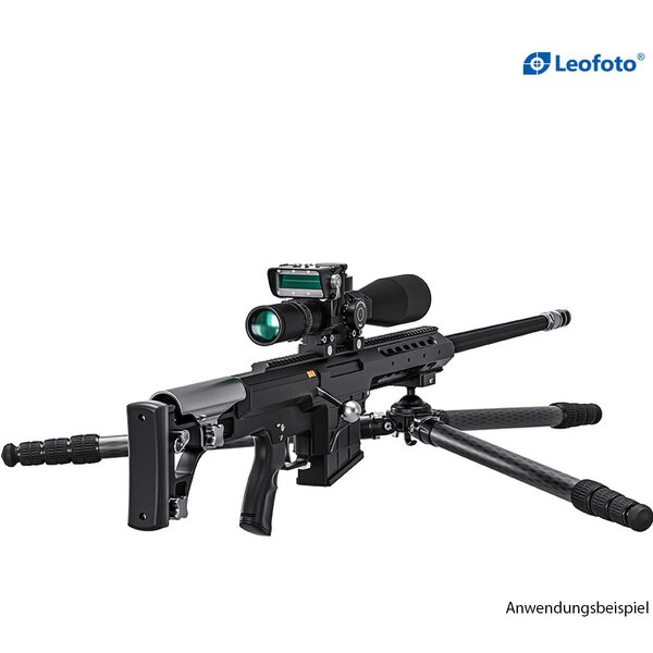 Leofoto SK-324CL Carbon-Dreibeinstativ mit Gewehraufnahme 
