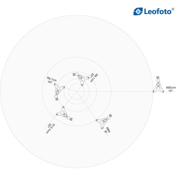 Leofoto Stativ DY-01 faltbarer Dolly für Smartphone oder leichte Kameras 
