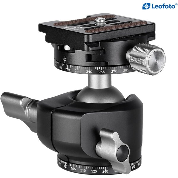 Leofoto Stativ-Kugelkopf LH-30R, Dual-Panoramafunktion + Schnellwechselplatte NP-50 