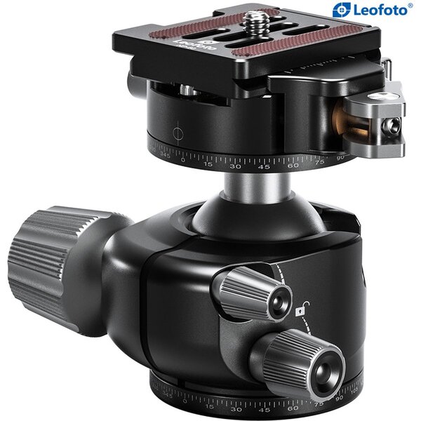 Leofoto Stativ-Kugelkopf LH-36PCL, Dual-Panoramafunktion + Schnellwechselplatte NP-60 