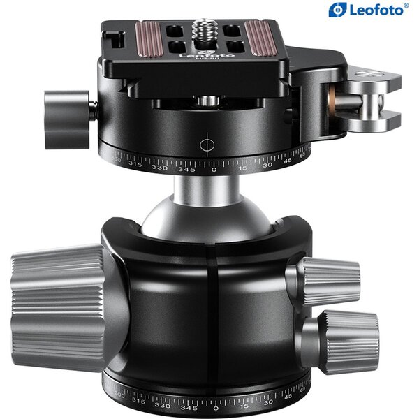 Leofoto Stativ-Kugelkopf LH-36PCL, Dual-Panoramafunktion + Schnellwechselplatte NP-60 