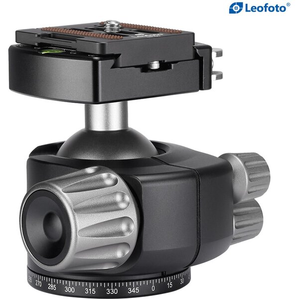 Leofoto Stativ-Kugelkopf LH-40LR + Schnellwechselplatte NP-50 