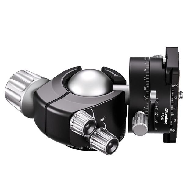 Leofoto Stativ-Kugelkopf LH-40PR mit Doppelpanoramateller und Rastfunktion 