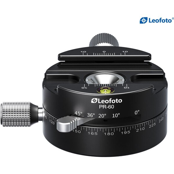 Leofoto Stativ-Kugelkopf LH-40PR mit Doppelpanoramateller und Rastfunktion 