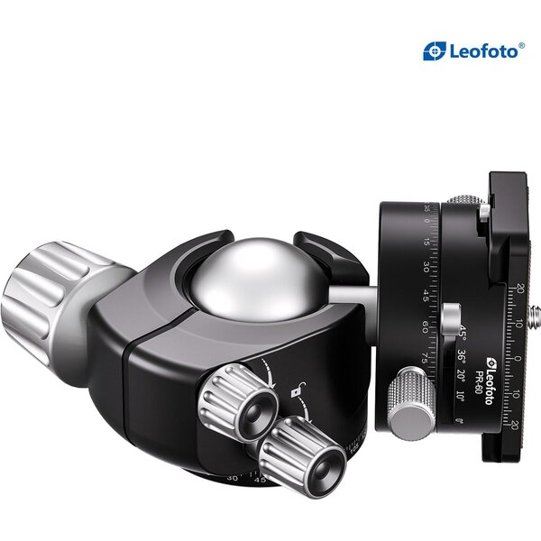 Leofoto Stativ-Kugelkopf LH-40PR mit Doppelpanoramateller und Rastfunktion 